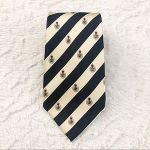 Sinsabang Yellow and Black Stripe Pure Silk Tie